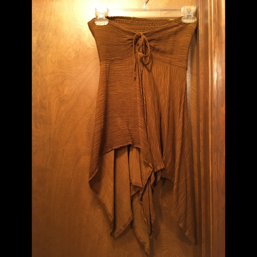 Strapless top- soft and flowy material